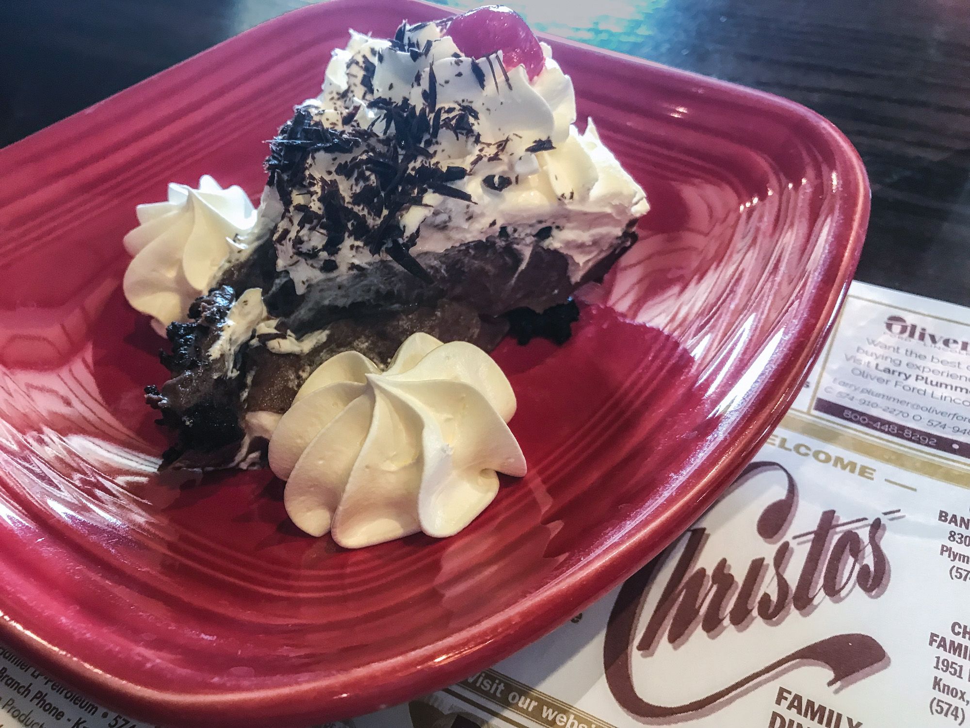 Dessert at Christo’s Family Dining | Indiana Food